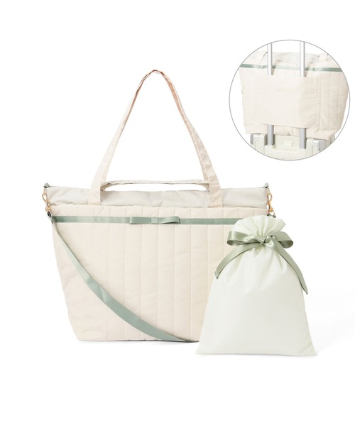 Francfranc（フランフラン） トートバッグ バイカラーサテン トラベル