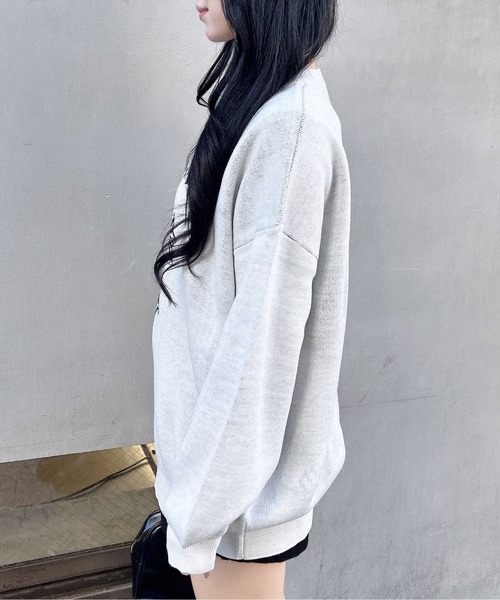 INGNI（イング） ニット セーター クロスロゴジャガードニット