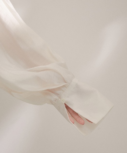 「SALON adam et rope'」 長袖ブラウス FREE ブラック レディース_画像9