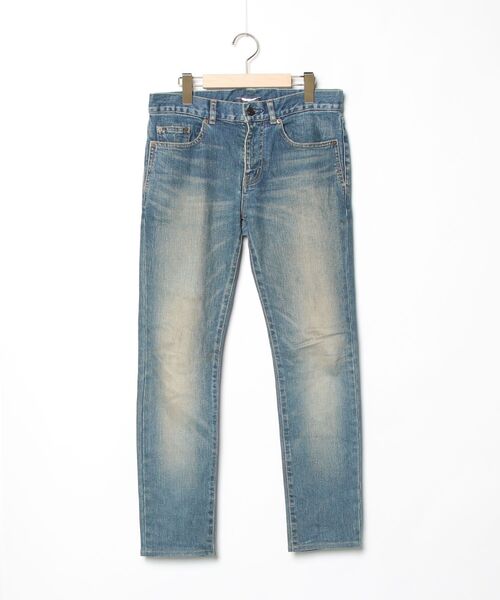 SAINT LAURENT PARIS」 デニムパンツ 28 ブルー レディース : ZOZOTOWN