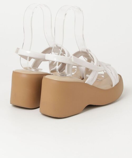 「melissa」 フラットサンダル 24.5cm ホワイト レディース_画像2