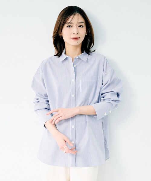 期間限定お値下げBESTYONLYLIMITEDTシャツLサイズ SHIPS any シャツ any: LIM BLESS ソリッド/ストライプ レギュラー