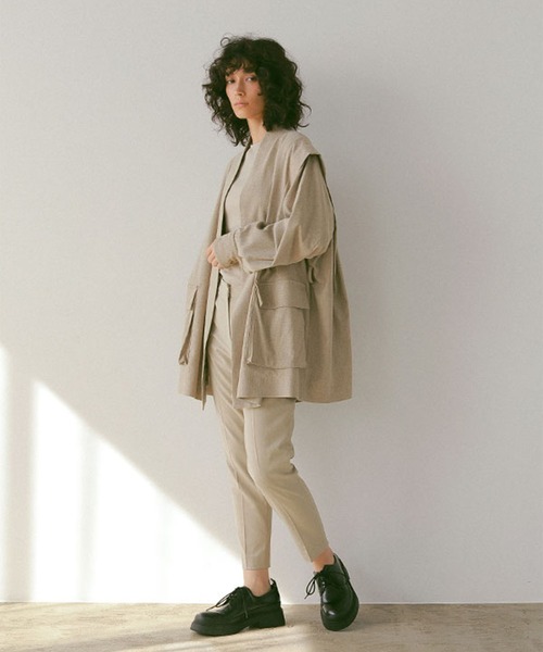 ETRETOKYO ベージュ　2点セット ETRE TOKYO（エトレトウキョウ） ジャケット M ベージュ レディース