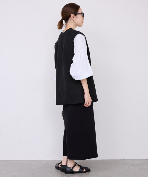 SLOBE IENA（スローブイエナ） ベスト ジレ ダブルフェイスコットン