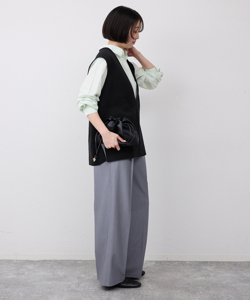 SLOBE IENA（スローブイエナ） ベスト ジレ ダブルフェイスコットン