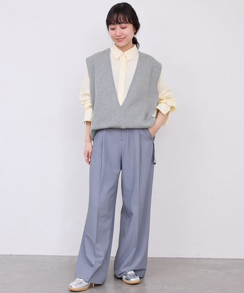 SLOBE IENA（スローブイエナ） ベスト ジレ ダブルフェイスコットン