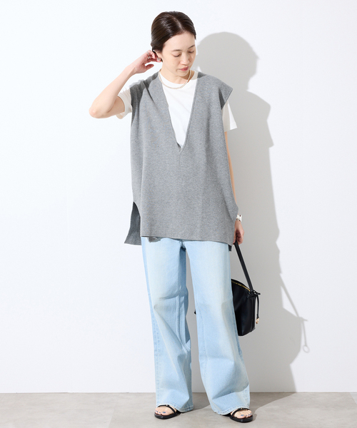 SLOBE IENA（スローブイエナ） ベスト ジレ ダブルフェイスコットン