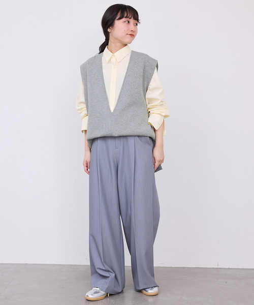 SLOBE IENA（スローブイエナ） ベスト ジレ ダブルフェイスコットン