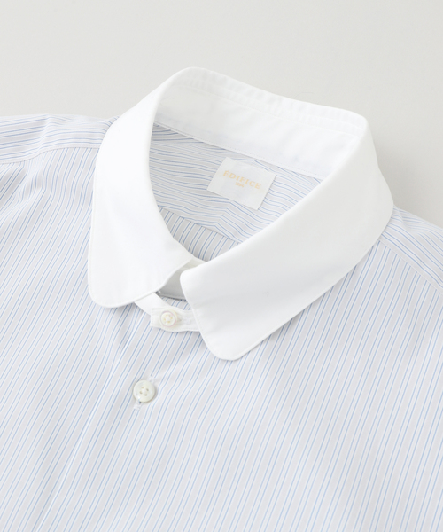 EDIFICE（エディフィス） シャツ D.ショート ラウンド タブ クレリック