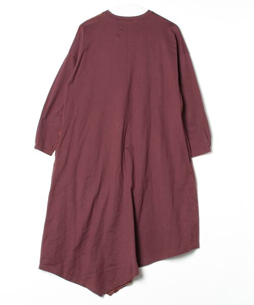 「blanc basque」 チェック柄長袖ワンピース 38 ブラウン レディース_画像2