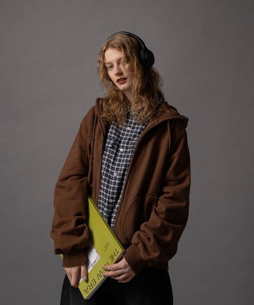 CIVVY. パーカー Cut-off Short Zip Hoodie - カットオフショート