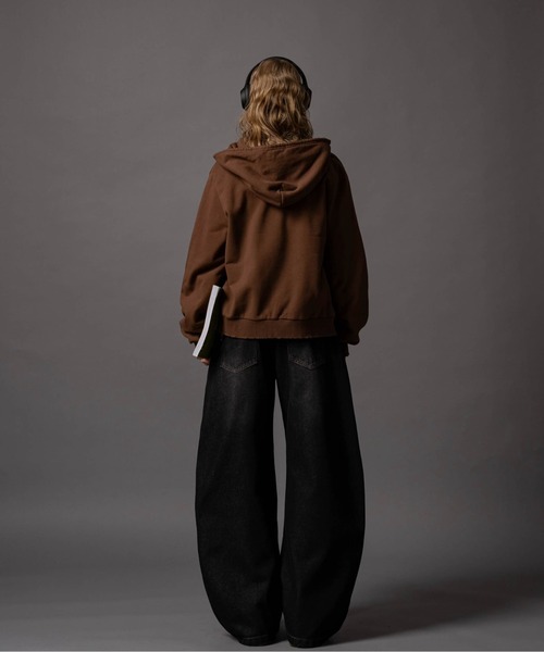 CIVVY. パーカー Cut-off Short Zip Hoodie - カットオフショート