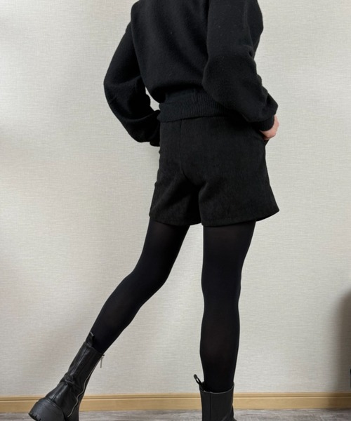 gossip!ロサンゼルス パンツ フロントタック コーデュロイショート