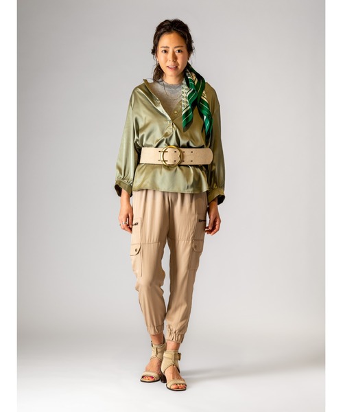 「BANANA REPUBLIC FACTORY STORE」 カーゴパンツ L アイボリー レディース_画像6