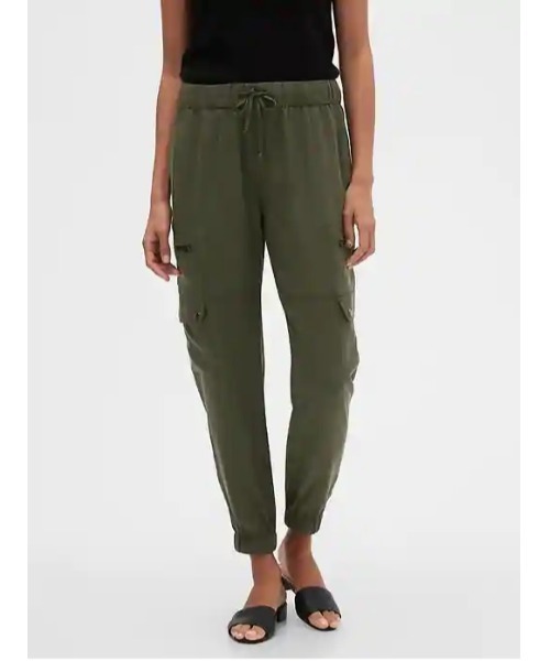 「BANANA REPUBLIC FACTORY STORE」 カーゴパンツ L アイボリー レディース_画像8