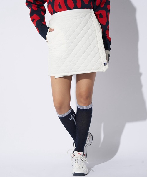 FILA GOLF スカート フィラゴルフ 中綿 キルト ラップスカート ゴルフ