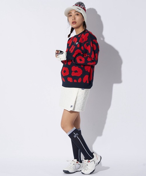 FILA GOLF スカート フィラゴルフ 中綿 キルト ラップスカート ゴルフ