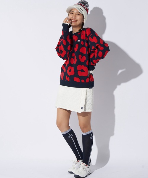 FILA GOLF スカート フィラゴルフ 中綿 キルト ラップスカート ゴルフ