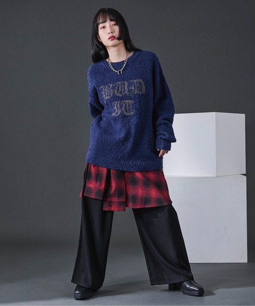 Ellno Loset（エルノロゼット） 長袖ニット MEDIUM ブラック メンズ