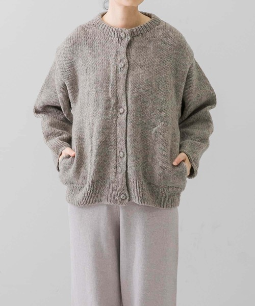 美品✨24aw✨定価2.2万✨かぐれ ペルーニット カーディガン アイボリー
