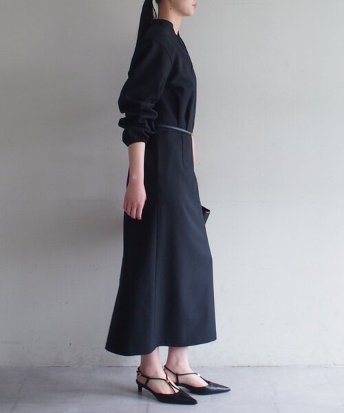 【新品未使用】ラウンジドレス　カットレースチュニック　ブラック　黒　ワンピース カットレースチュニック | LOUNGEDRESS(ラウンジドレス)レディース