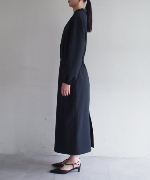 Loungedress（ラウンジドレス） ワンピース リネンライクVワンピース