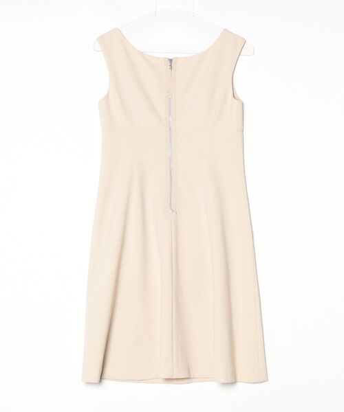 FOXEY NEW YORK」 ノースリーブワンピース 40 ベージュ レディース