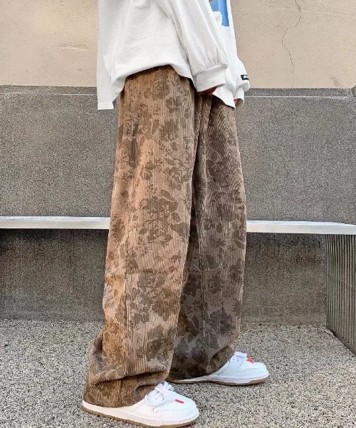 「B.R.U」 イージーパンツ L ブラウン メンズ_画像4