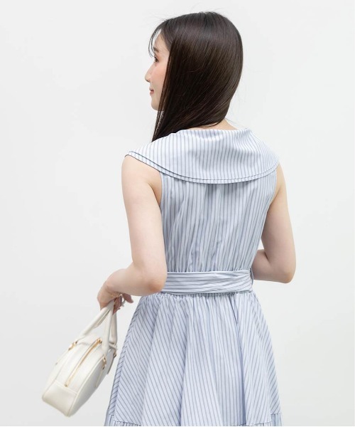 RANDA（ランダ） シャツワンピース ロゴ刺繍シャツティアード