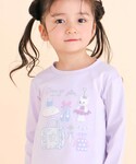 tシャツ 裾レースパッチ刺しゅう天竺長袖Tシャ...の詳細画像4