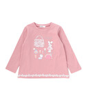 tシャツ 裾レースパッチ刺しゅう天竺長袖Tシャ...の詳細画像5