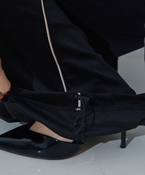 「NOMINE」 イージーパンツ M ブラック レディース_画像9