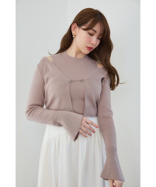 「Her lip to」 ロングスカート S ベージュ レディースの画像