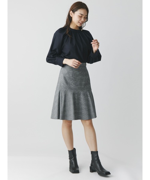 「TONAL」 長袖ブラウス 38 グレー レディース_画像5