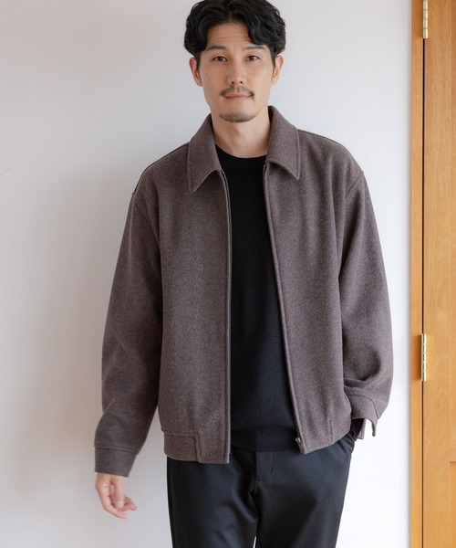 「GLOBAL WORK」 ブルゾン SMALL ブラウン メンズ_画像4