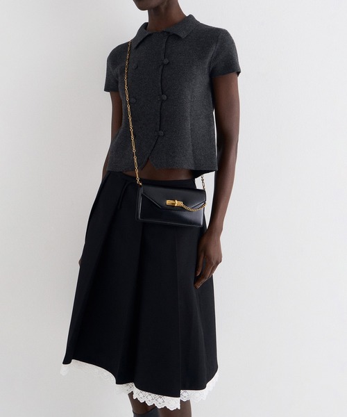 CHARLES & KEITH ブラックショルダーバッグ　S CHARLES ＆ KEITH（チャールズ&キース） 「CHARLES & KEITH