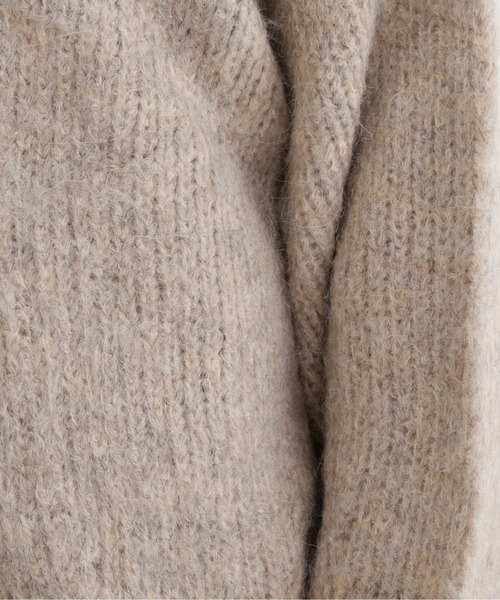 「NATURAL BEAUTY BASIC」 ニットカーディガン MEDIUM ベージュ レディース_画像7