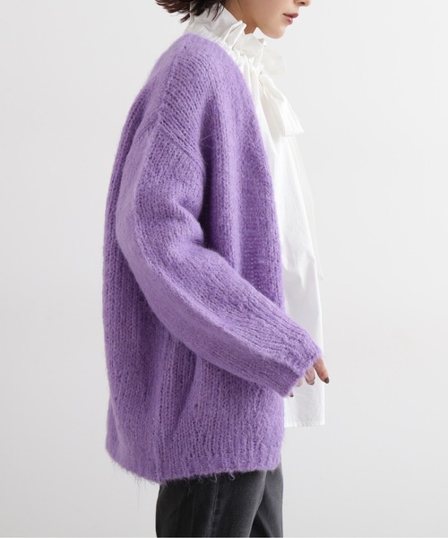「NATURAL BEAUTY BASIC」 ニットカーディガン MEDIUM ベージュ レディース_画像8