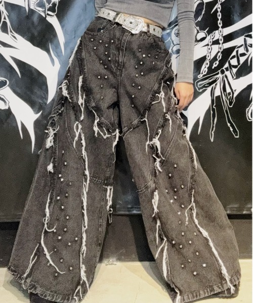 BACKSTAGE PASS（バックステージパス） ワイドパンツ ジーンズ OZZY O 