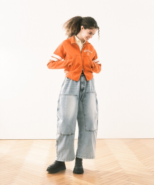 「FREAK'S STORE」 ブルゾン フリ- レッド レディースの画像