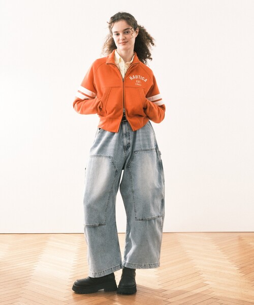 「FREAK'S STORE」 ブルゾン フリ- レッド レディースの画像