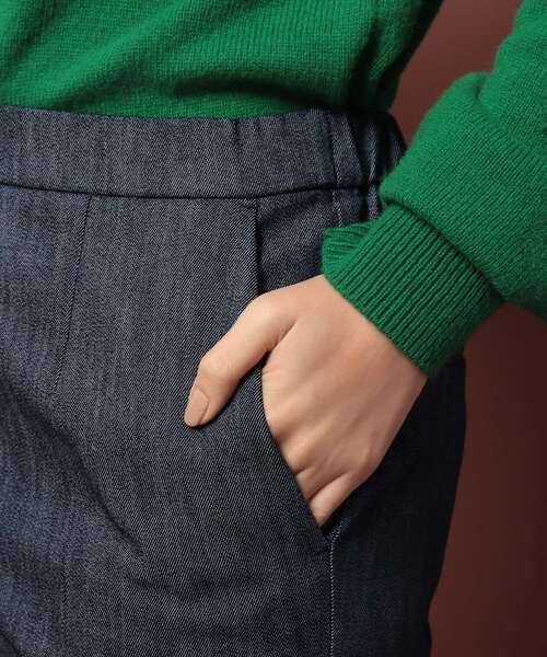 「DRESSTERIOR」 イージーパンツ 36 ネイビー レディース_画像7