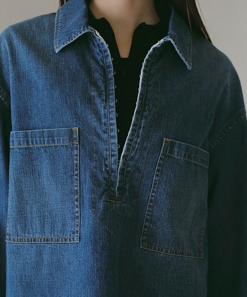 「ETRE TOKYO」 長袖シャツ FREE ブルー レディースの画像