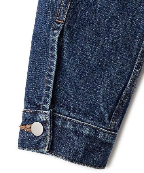 「PERVERZE」 デニムジャケット ONE SIZE ブルー レディースの画像