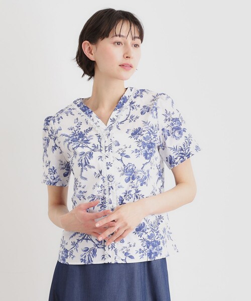 LAURA ASHLEY（ローラアシュレイ） ブラウス シャツ 「洗える