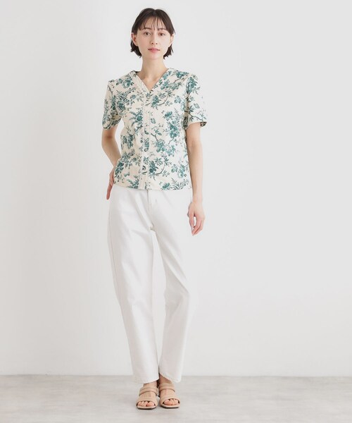 LAURA ASHLEY（ローラアシュレイ） ブラウス シャツ 半袖 「洗える
