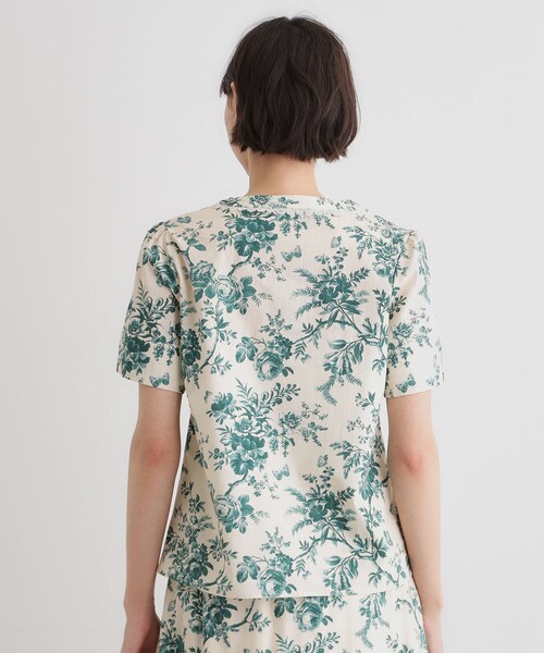 LAURA ASHLEY（ローラアシュレイ） ブラウス シャツ 半袖 「洗える