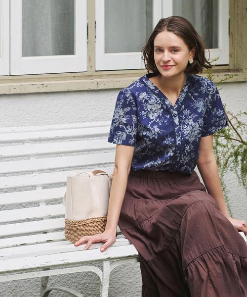 LAURA ASHLEY（ローラアシュレイ） ブラウス シャツ 「洗える