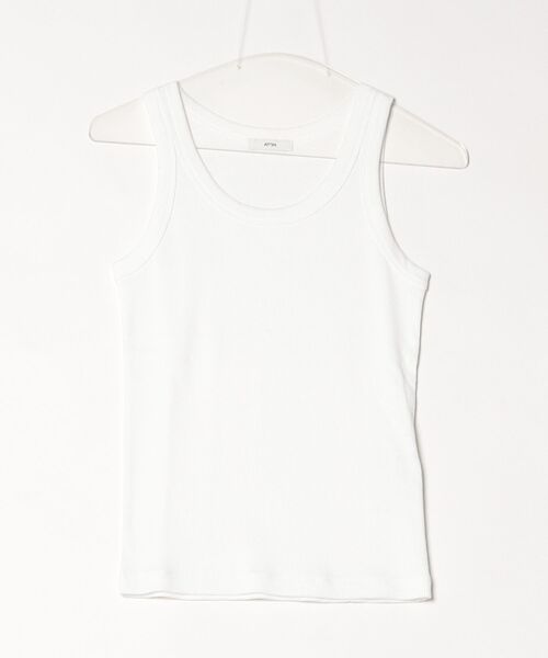ATON（エイトン） tシャツ RECYCLE SUVIN RIB TANK TOP KKAGLM0707