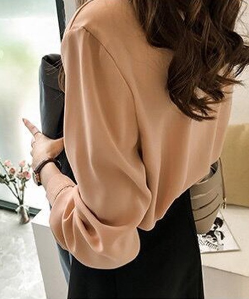 「Amulet」 長袖シャツ X-LARGE ベージュ レディース_画像8